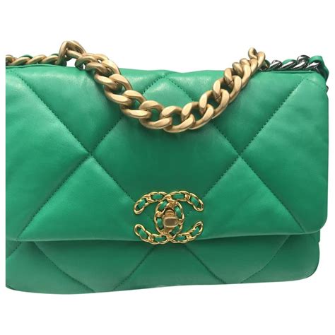 green chanel bag purseblog|Chanel handbag green.